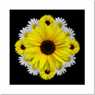 Sunflowers, daisies, flower, floral, sunflower Posters and Art